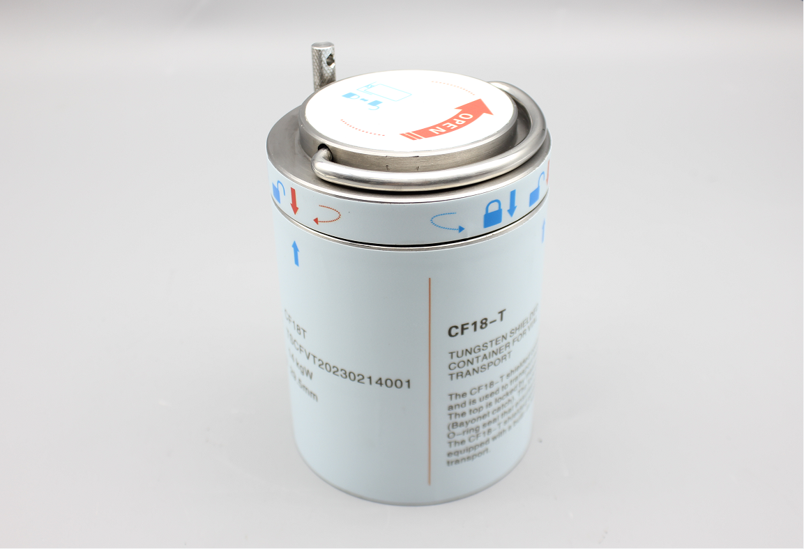 CF18T Tungsten alloy FDG containers for Medical shielding